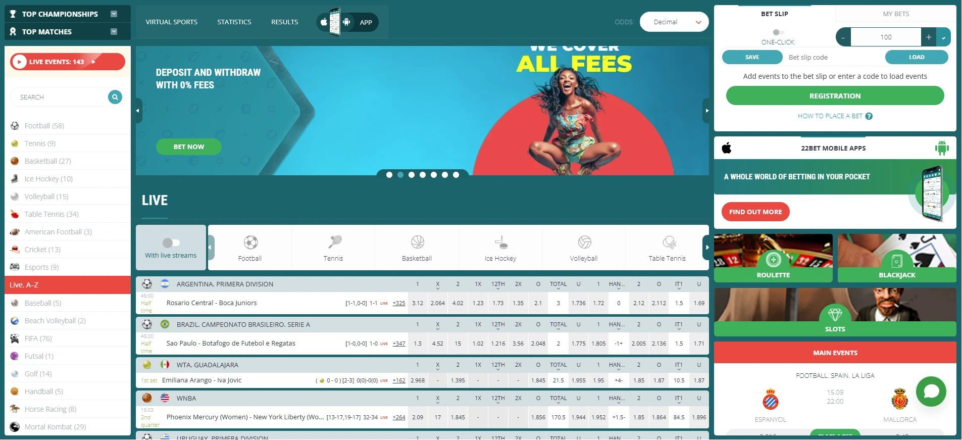 22Bet Kenya sports betting and casino gaming platform background